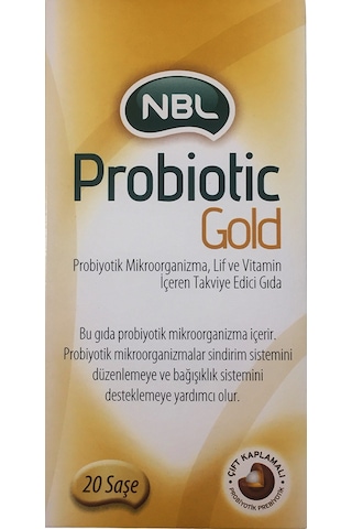 2 Adet Nbl Probiotic Gold 20 Saşe Gıda Takviyesi