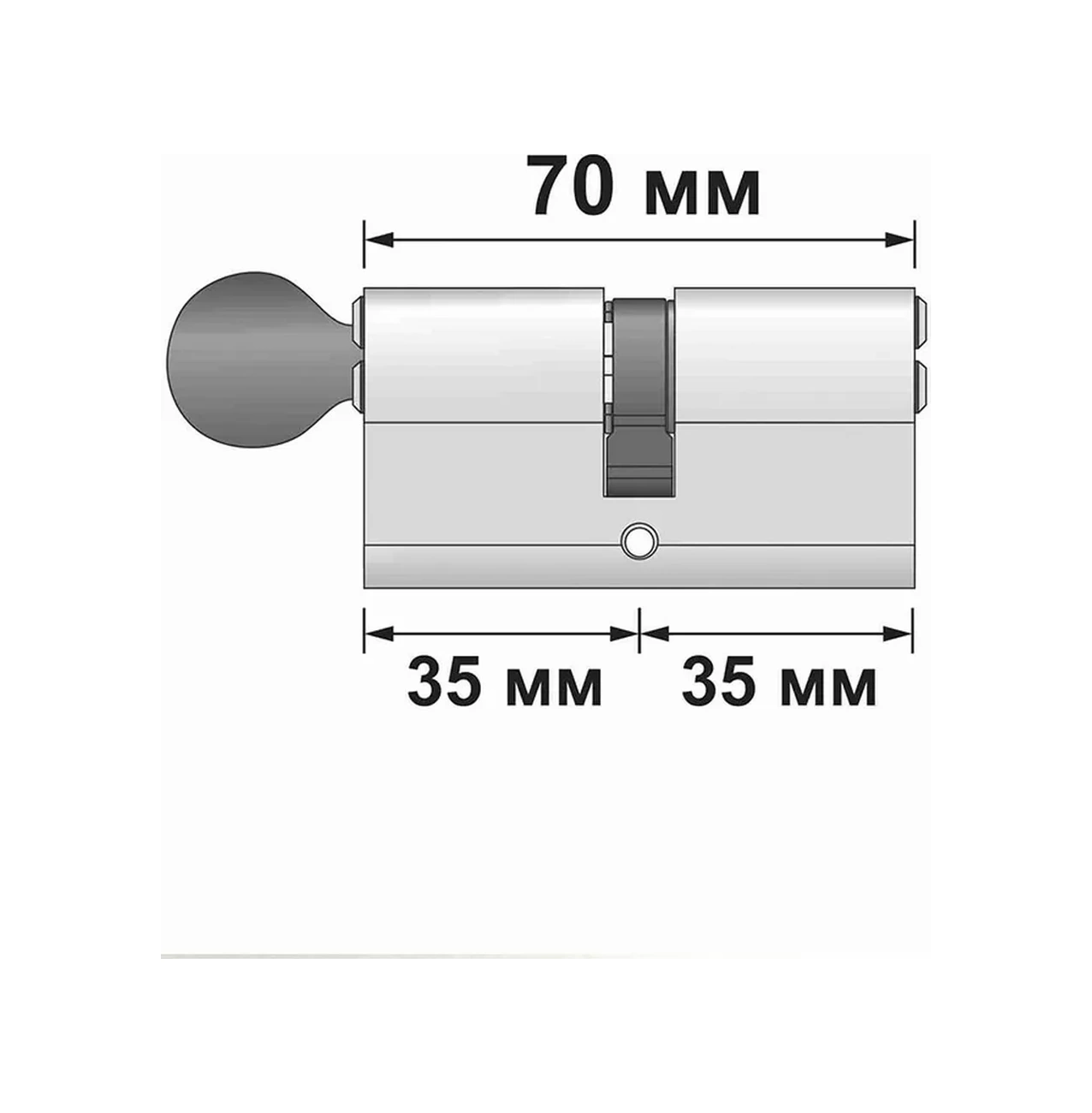 Msm Locks Anahtarlı Döner Kilit Göbeği 70 Mm 35x35 234163084