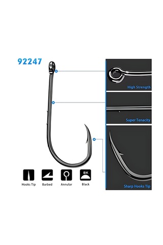 Hokkaido 50 Adet No:1 Yüksek Karbonlu,tırnaklı,olta İğnesi,