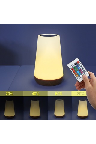 Springsun Rgb Renkli Dokunmatik Ve Uzaktan Kumandalı Led Işık - 1-6 Saat Zamanlayıcı, Parlaklık Ayarlanabilir, 1500mah Pil - Yatak Odası, Çadır Ve Seyahat Için Çok Renkli