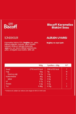 Biscoff Topping Sos 1 Kg X3