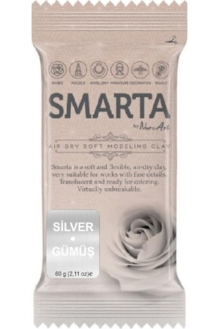 Smarta Modelleme Hamuru 60 Gr. Metalik Gümüş
