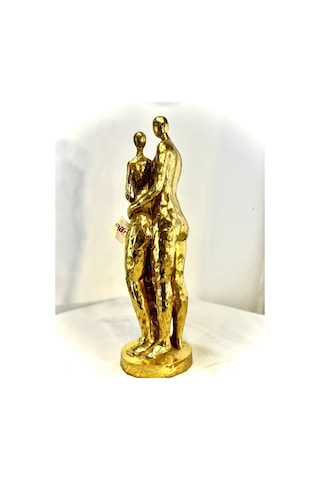 Biev Çiftli Dekoratif Gold Biblo 14 14 48 Cm