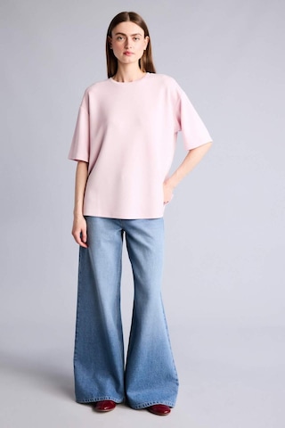 Defacto Oversıze Bisiklet Yaka Basic Modal Kısa Kollu Açık Pembe Tişört G8536ax26sppn38 Pembe-pn38