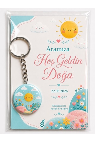 Hediyelik Set-1 Kişiye Özel 20 Adet İsimli Anahtarlık, Bebek Çocuk Doğum Günü Yenidoğan Mevlit Hediy