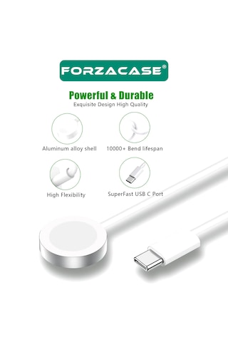 Forzacase Apple Uyumlu Watch Se 3 40mm Ve 44mm İle Type-c Manyetik Şarj Kablosu 1 Metre - Fc017