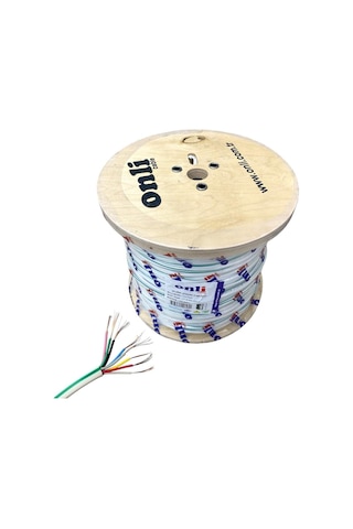 Onli Dt8 Alarm Diafon Kablosu 0.22mm 8canlı 500metre