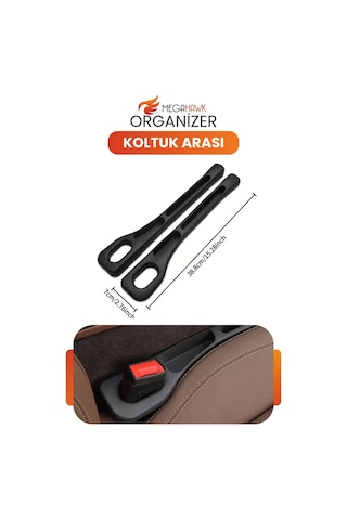 Koltuk Arası Organizer 38.8 Cm Universal Araç İçi Boşluk Doldurucu Telefon Tutucu
