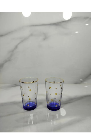 Chapelle - Points Dorés Gold 2 Li Kahve Yanı Bardağı Seti - 100ml