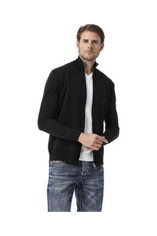 Cp282 Ultimate Zip Luxe Knit Men Sweater Siyah