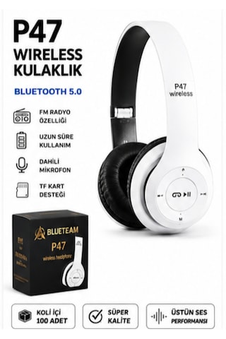 P47 Kafa Üstü Bluetooth Kulaklık P47 Kafa Üstü Bluetooth Kulaklık