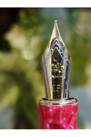 Jinhao Prestij 100 Serisi Dolma Kalem Geleneksel Ef Uçlu,kırmızı Mermer Desen Gövde Reçine Ve Pigment Boya İle Kaplıdır,mürekkep Ve Kartuşlu Kullanıma Uygundur