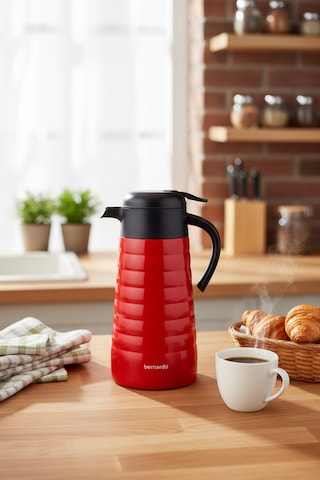 Bernardo Nora 2 Litre Çelik Termos Kırmızı Kırmızı