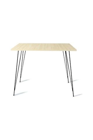 Pasific Home Sandalf Metal Ayaklı Mutfak Masası Kare 90x90 Meşe