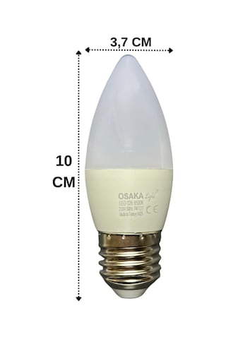 7w 50w 6500k Beyaz Işık E27 Duylu Mum Led Ampul, 4 Adet Diğer