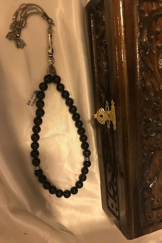 Tespih Yıldıztaşı Doğal Taş Tesbih Gümüş İmameli Yıldız Taşı Ahşap Kutulu 8mm Çok Renkli