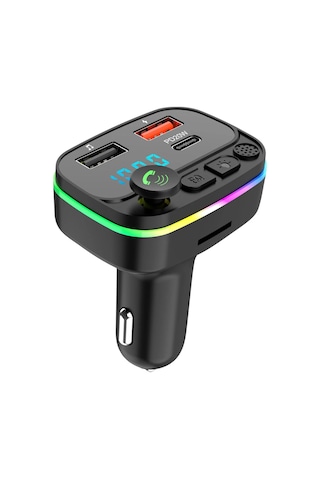 Maiyame Araç Fm Transmitörü Bluetooth 3.0 - Usb Pd Şarj Cihazı, Mp3 Çalar, Otomatik Arama Al/gör, Araç Akü Voltaj Tespiti, Dışarıda Da Kullanılabilir