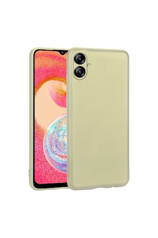 Zore Samsung Galaxy Uyumlu A04e Kılıf Omsy Premier Silikon Kapak - Saks Mavi