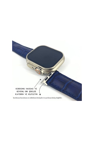 Dxl El Yapımı Hakiki Deri Kutulu Apple Uyumlu Watch Kordon 38mm 40mm 41mm Watch Ultra Kayış