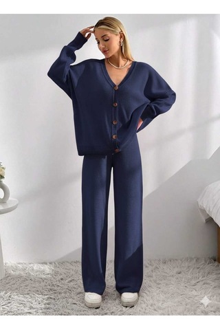 Sayzen Your Shine Basic Hirka Pantolon Alt-üst Takim Sy-2513 Lacivert