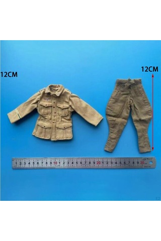 1/6 Asker Ceket Ve Pantolon Kıyafetler Üniforma Seti