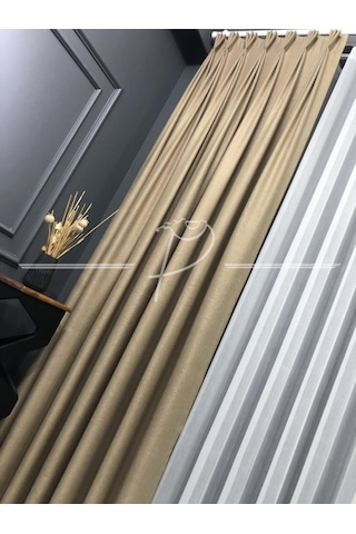 Fon Perde Katyonik Desen Amerikan Pile 1 e 3 Sık Pile Seçeneği Çok Renkli