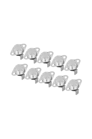 10 Adet Termostat Termal Anahtar Manuel Sıfırlama Bimetalik Çip Sıcaklık Kontrol Anahtarı 10a 250v 120