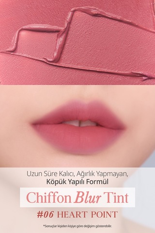 Pürüzsüz Ve Kadifemsi Dokulu, Doğal Görünüm Sunan Tint Clıo Chiffon Blur Tint 06 Heart Point 06
