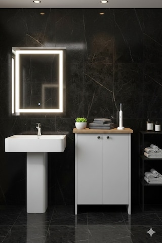 Yiğit Dolap Banyo,havlu Dolabı Beyaz