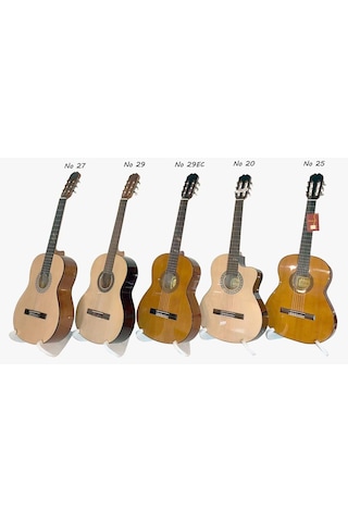 Alvaro No:27 İspanyol 4/4 Tam Boy Klasik Gitar-Kılıflı