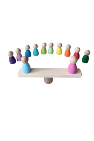 Peg Bebek 12 Li Renkli Insan Figürleri Waldorf