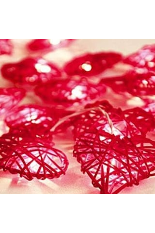 3m Sevgililer Günü 20 Led Kırmızı Kalp Şekli Işık Zinciri Işık Dekorasyonu Pille Çalışan Kalp Şekli Işık Ev Sevgililer Düğün Partisi Yıl Dönümü İçin Kırmızı