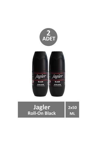 Jagler Black Antiperspirant Erkek Roll-On Deodorant 2 x 50 ML