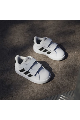 Adidas Grand Court 3.0 Cf Çocuk Beyaz Sneaker Ayakkabı Hp3534