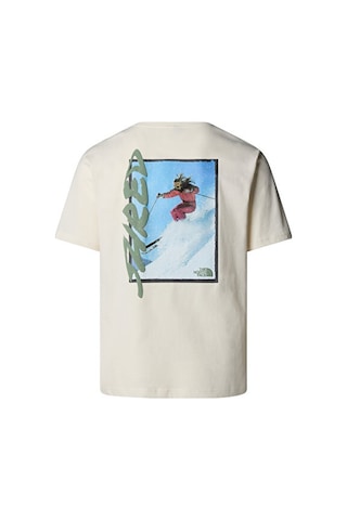 The North Face U Nse Slopes Relaxed S/s Tee-graphic Unisex Outdoor Tişörtü Nf0a8e4eqlı1 Beyaz Beyaz