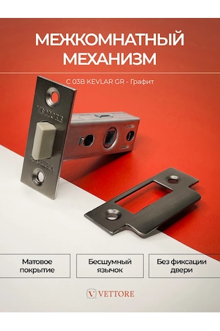 Vettore Kapı Mandalı İç Mekan Plastik Grafit 194977340