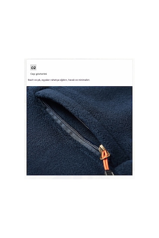 Sıcak Ve Kalın Polar Ceket, Bol Kesim Erkek Ceketi Gri