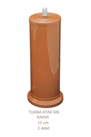 Tuana Ayak 15 cm M8 Cıvatalı Kahve (2 Adet)
