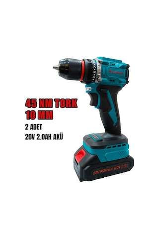 Catpower 1515 20V 2.0AH Li-ion Çift Akülü Vidalama Makinesi