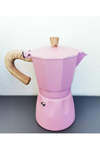 Coffeehutt Aloha Hes-6 Moka Pot Pink