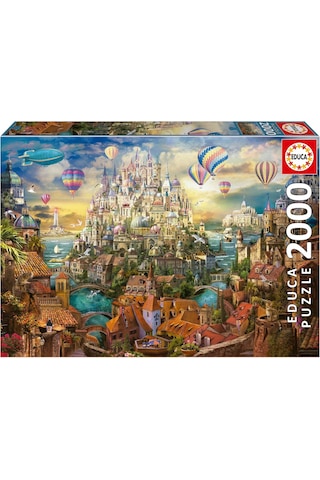 Educa 2000 Parça Rüya Kasabası Puzzle - 19944 - Dream Town