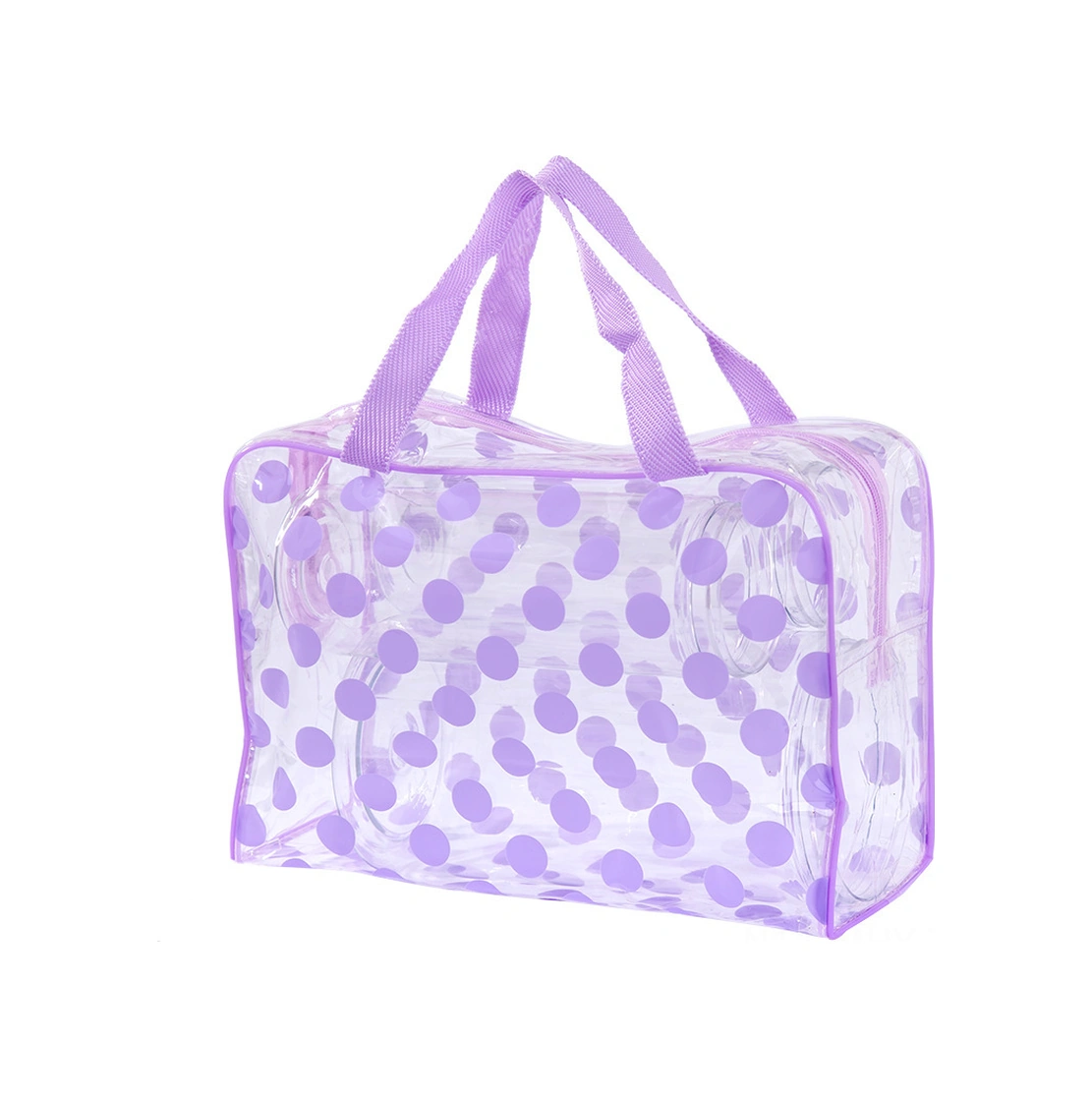 Monyee Mor Renkli Şeffaf Pvc Su Geçirmez Seyahat Çantası - Kozmetik Ve Tuvalet Malzemeleri İçin Taşınabilir Organizasyon Çantası