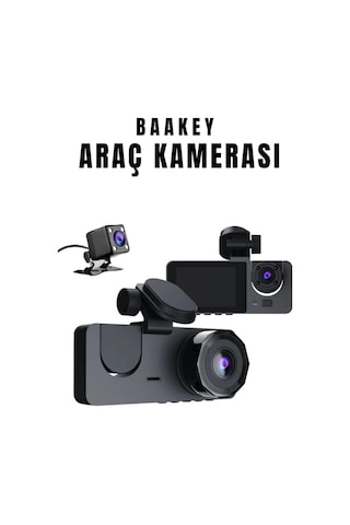 Cj Üç Kameralı Wi Fi Araç İçi Kamera - Gps Takip & G-sensor Özellikli Güvenlik Çözümü
