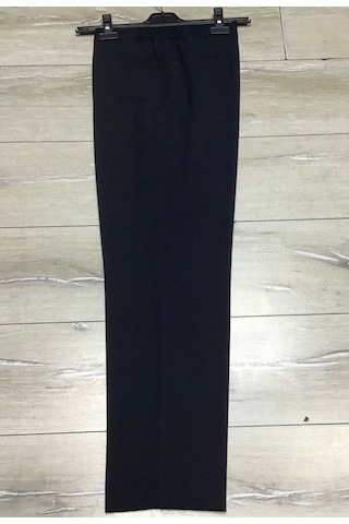 Ece Giyim Yanlardan Lastikli Büyük Beden Pantolon Plt98 Lacivert