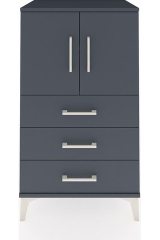 Hyperion Komodin 2 Raflı 3 Çekmeceli 2 Kapaklı 60x44x106 Antr... Antrasit