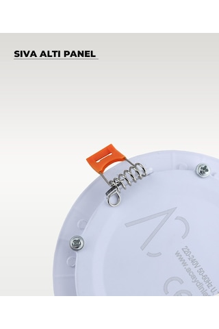 15w Sıva Altı Yuvarlak Slim Led 3200k Sarı Işık 2 Adet Beyaz