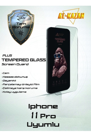 Pp Apple Uyumlu iPhone 11 Pro Şeffaf Kırılmaz Ekran Koruyucu Ultra İnce, Anti Çizik & Darbeye Dayanıklı Korumalı 97790849
