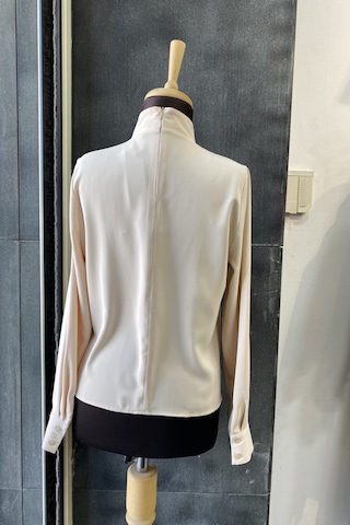 Pera Moda Gold Broş Detaylı Şık Bluz Gömlek Taş