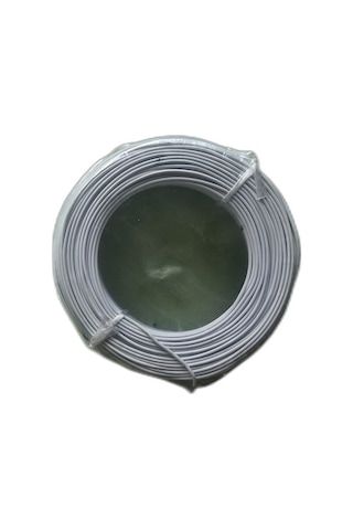 7 Damarlı Kalaylı Tam Bakır Montaj Kablosu 0.22 Mm 100 Metre - Beyaz