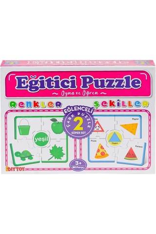 7194 Çark Puzzle Renkler Şekiller